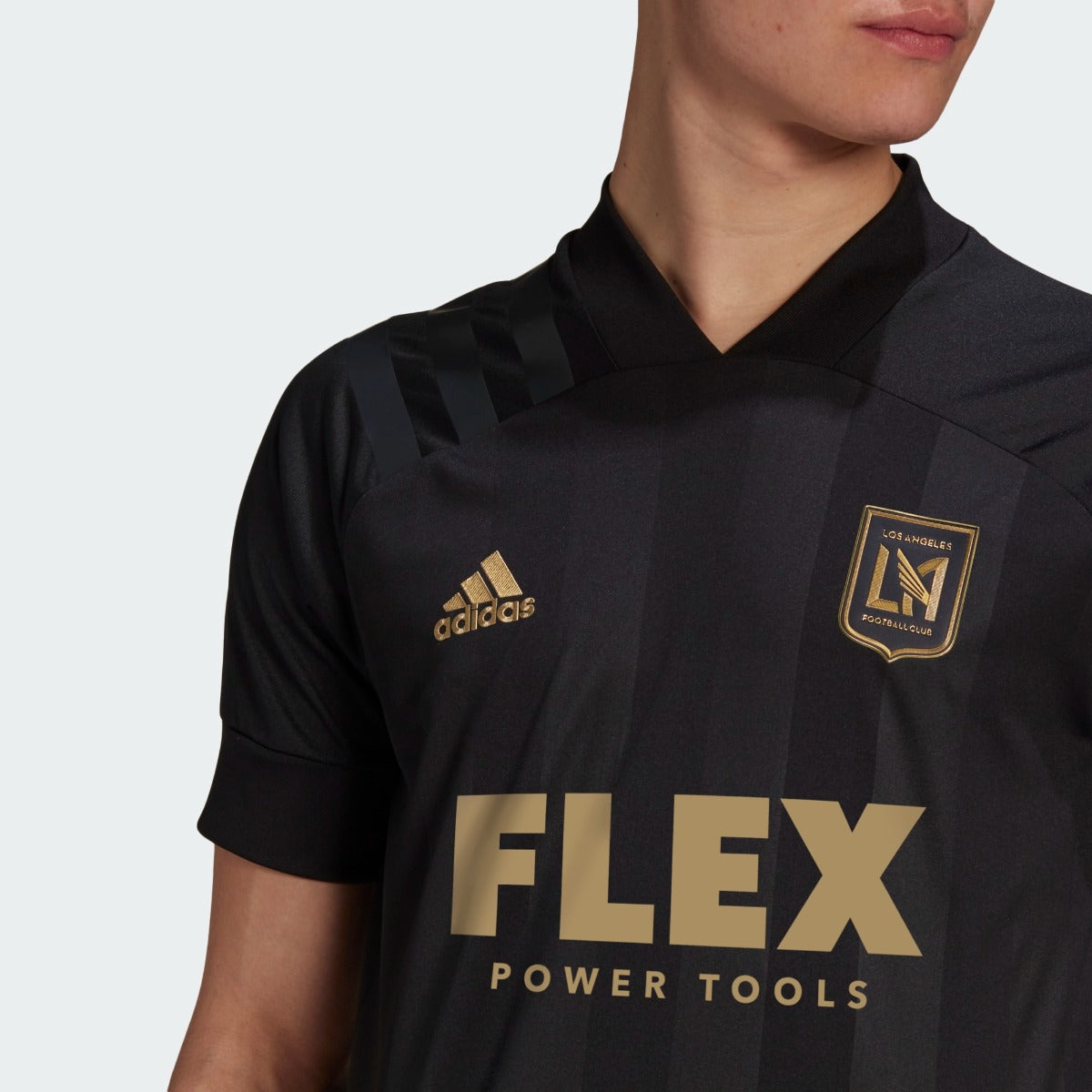Adidas 2021 LAFC Authentic Home Jersey - Black-Gold (Detail 1)