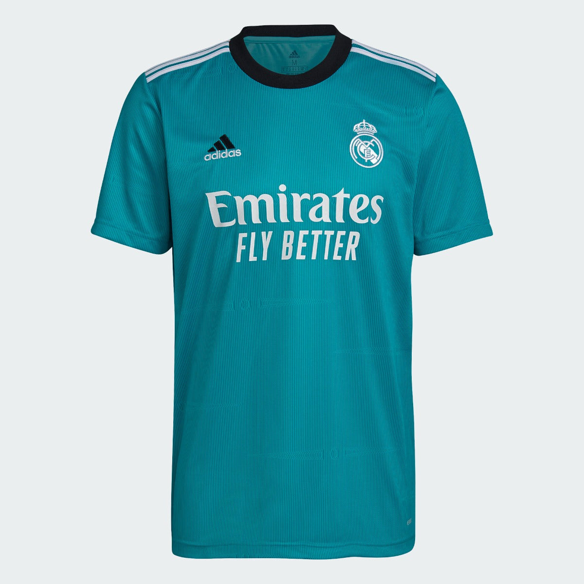 Adidas 2021-22 Real Madrid Third Jersey - Hi Res Aqua (Front)