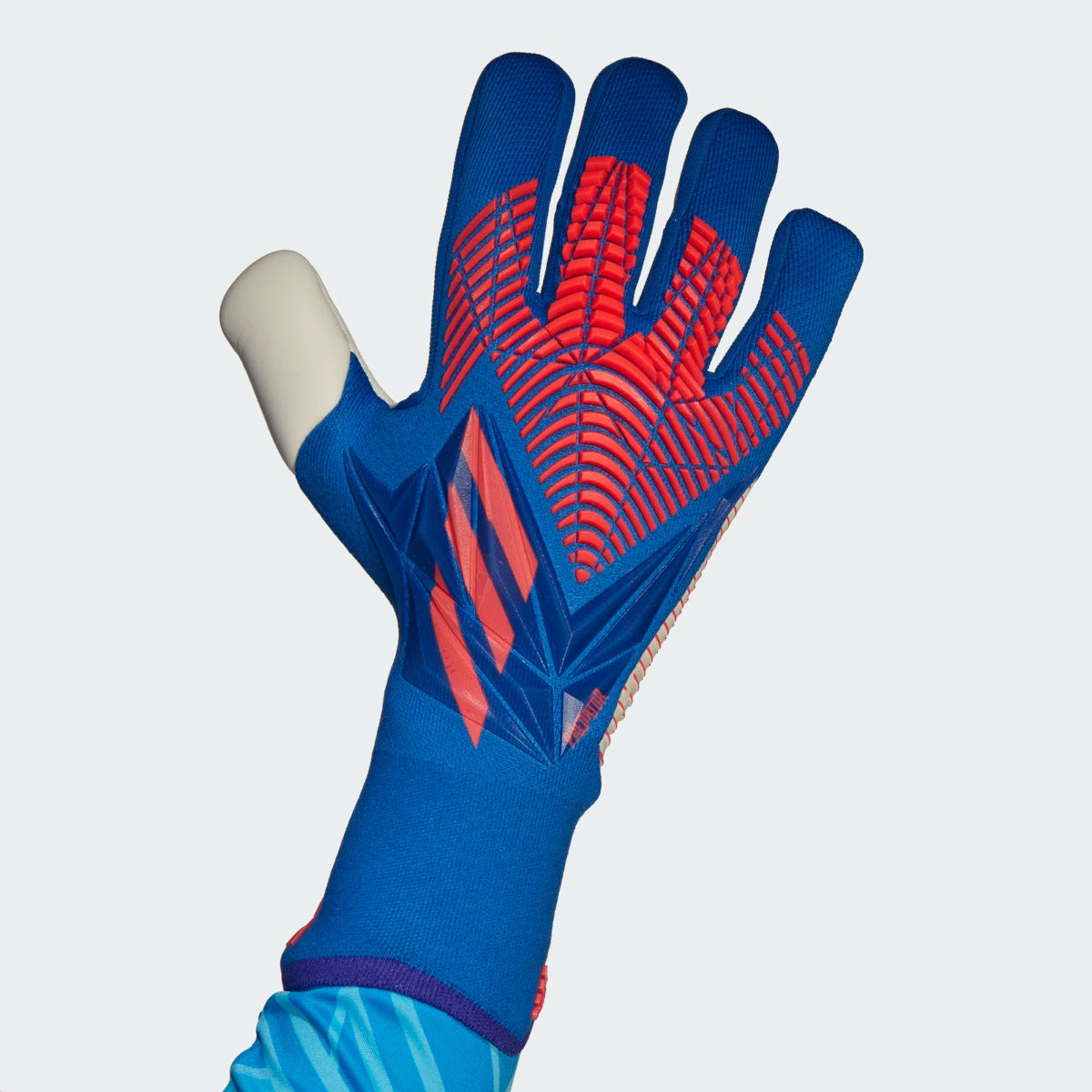 Adidas Predator Pro Goalkeeper Gloves (Negative Cut) - Royal-Red (Single - Outer)