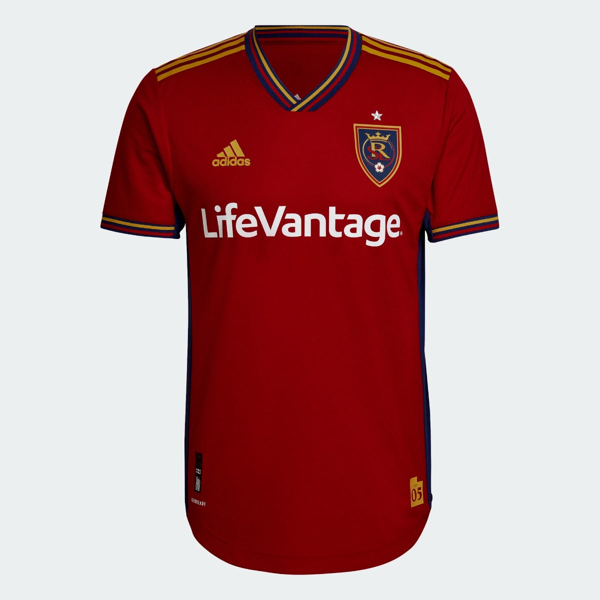 adidas 2022-23 Real Salt Lake Authentic Home Jersey - Victory Red-Sharp Yellow (Front)