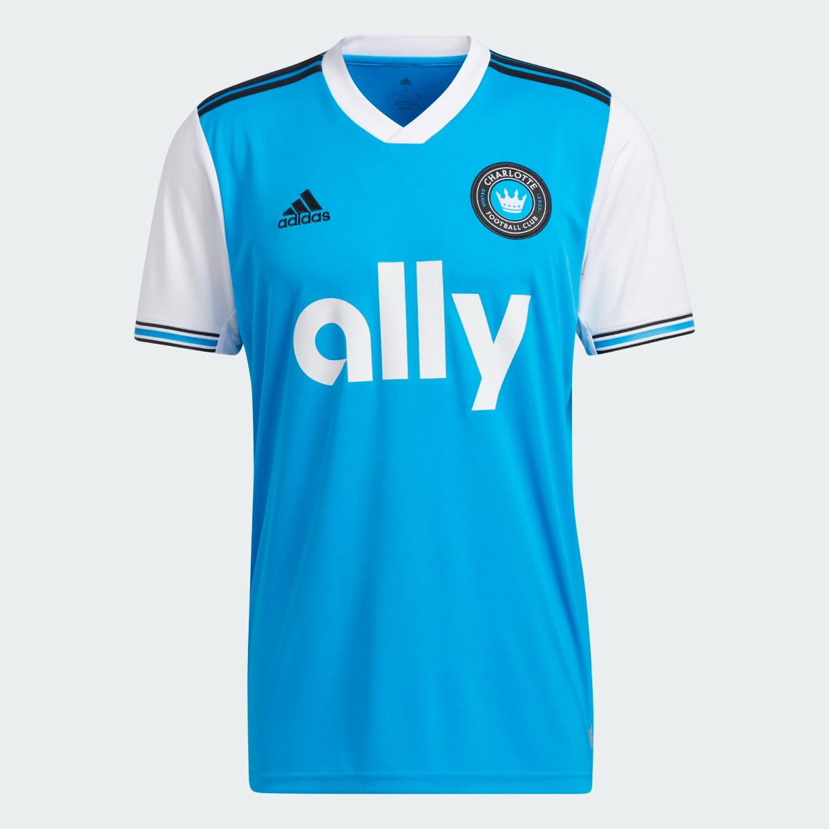 adidas 2022-23 Charlotte FC Home Jersey - Solar Blue-White (Front)