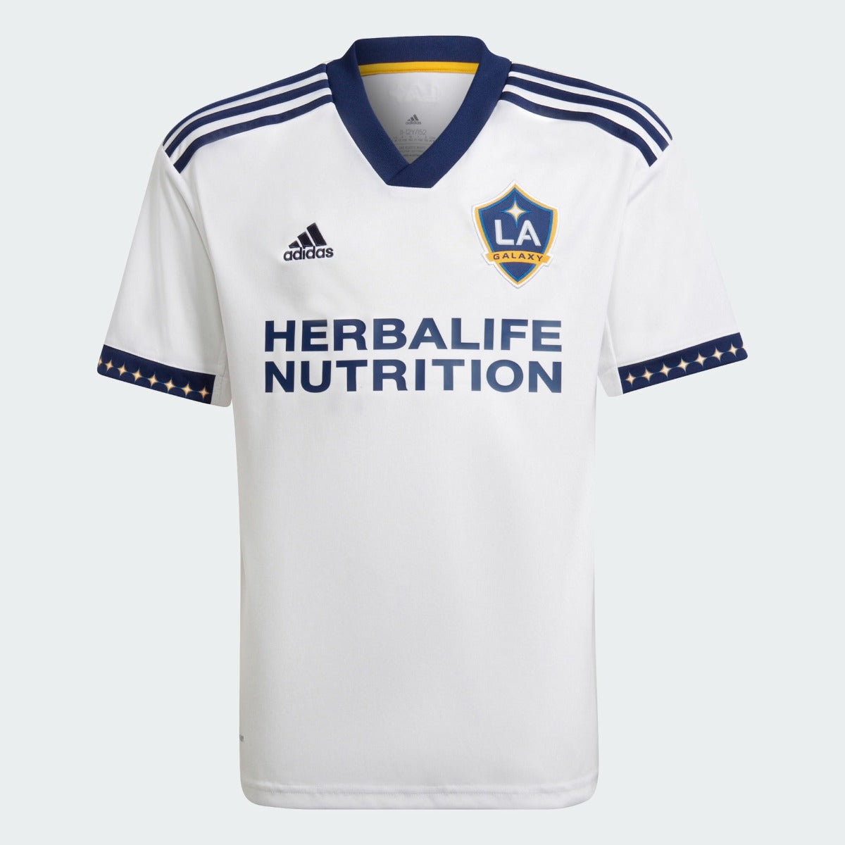 adidas 2022-23 LA Galaxy Youth Home Jersey - Navy-White (Front)