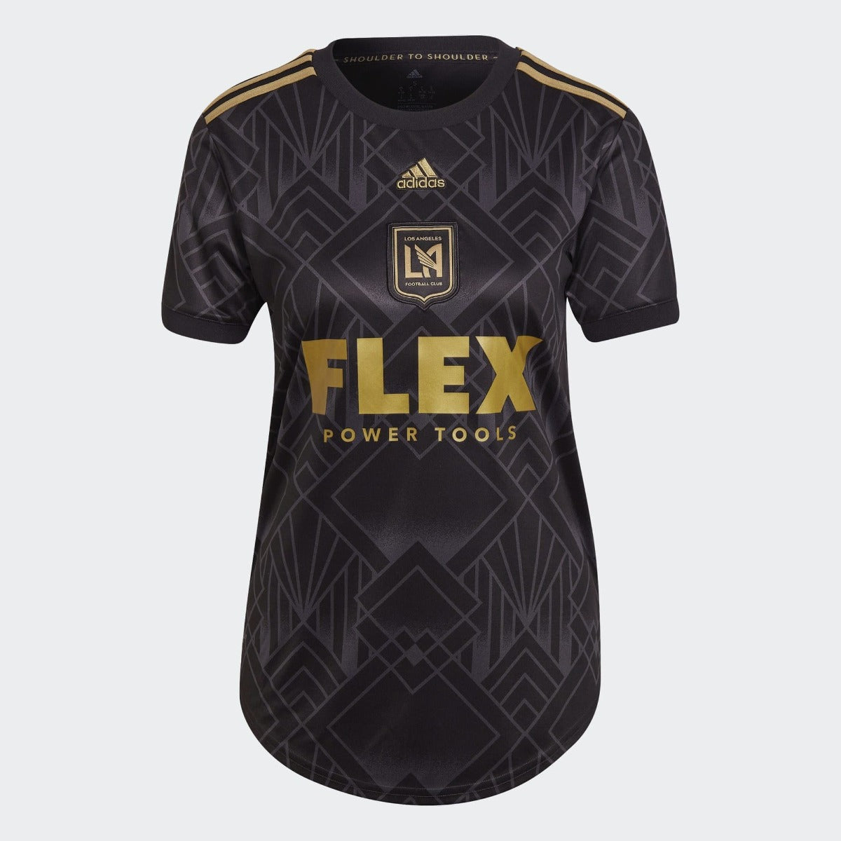 adidas 2022-23 LAFC Women Home Jersey - Black-Gold (Front)