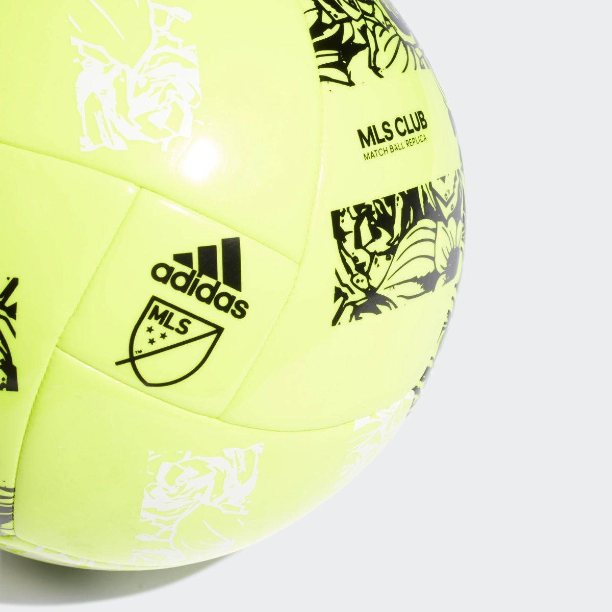 Adidas 2022  MLS Club Ball - Solar Yellow-Black (Detail 1)
