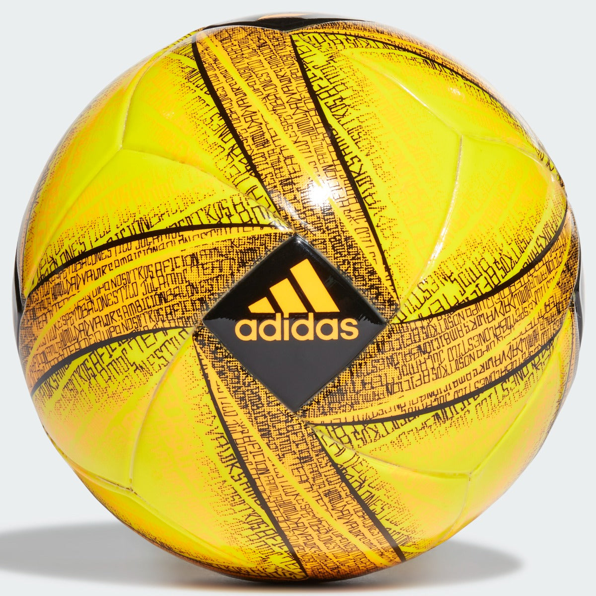 adidas Messi Mini Ball - Solar Gold-Yellow-Black (Front)