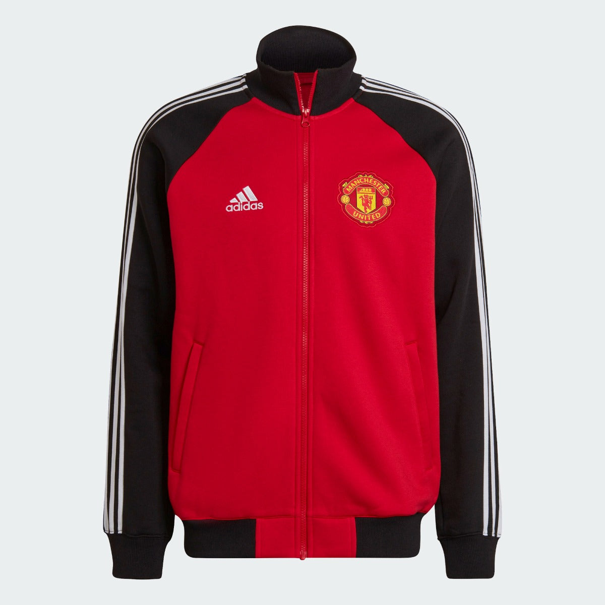 Adidas 2022 Manchester United  Tiro 21 Anthem Jacket  - Red-Black (Front)