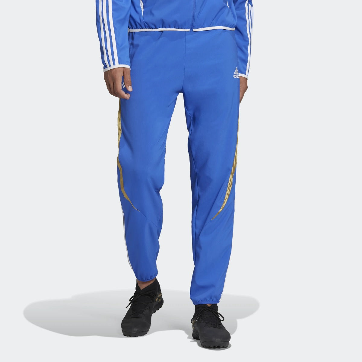 adidas 2021-22 Juventus Teamgeist Woven Pants - Hi Res Blue (Model - Front)