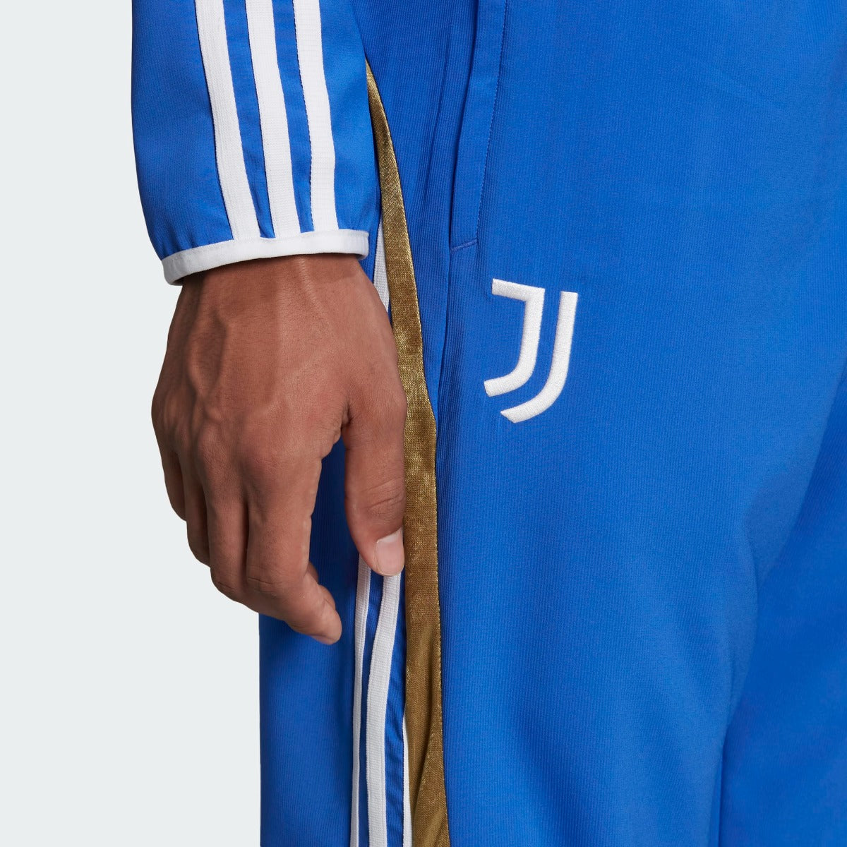 adidas 2021-22 Juventus Teamgeist Woven Pants - Hi Res Blue (Detail 1)
