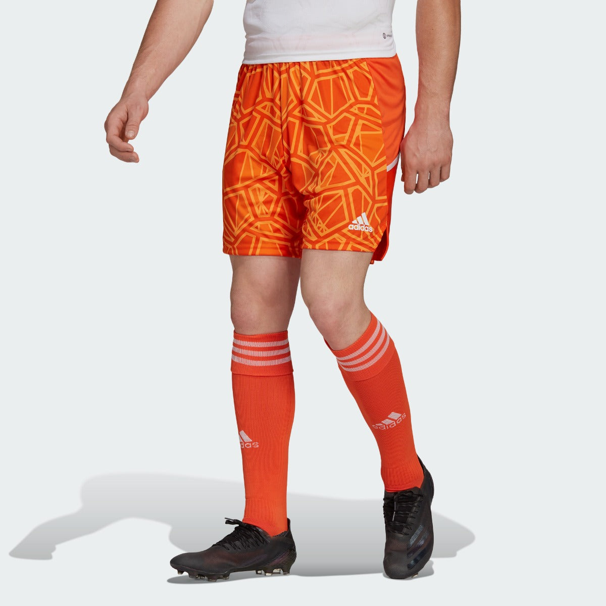 adidas Condivo 22 Goalkeeper Shorts - Orange (Model - Front)