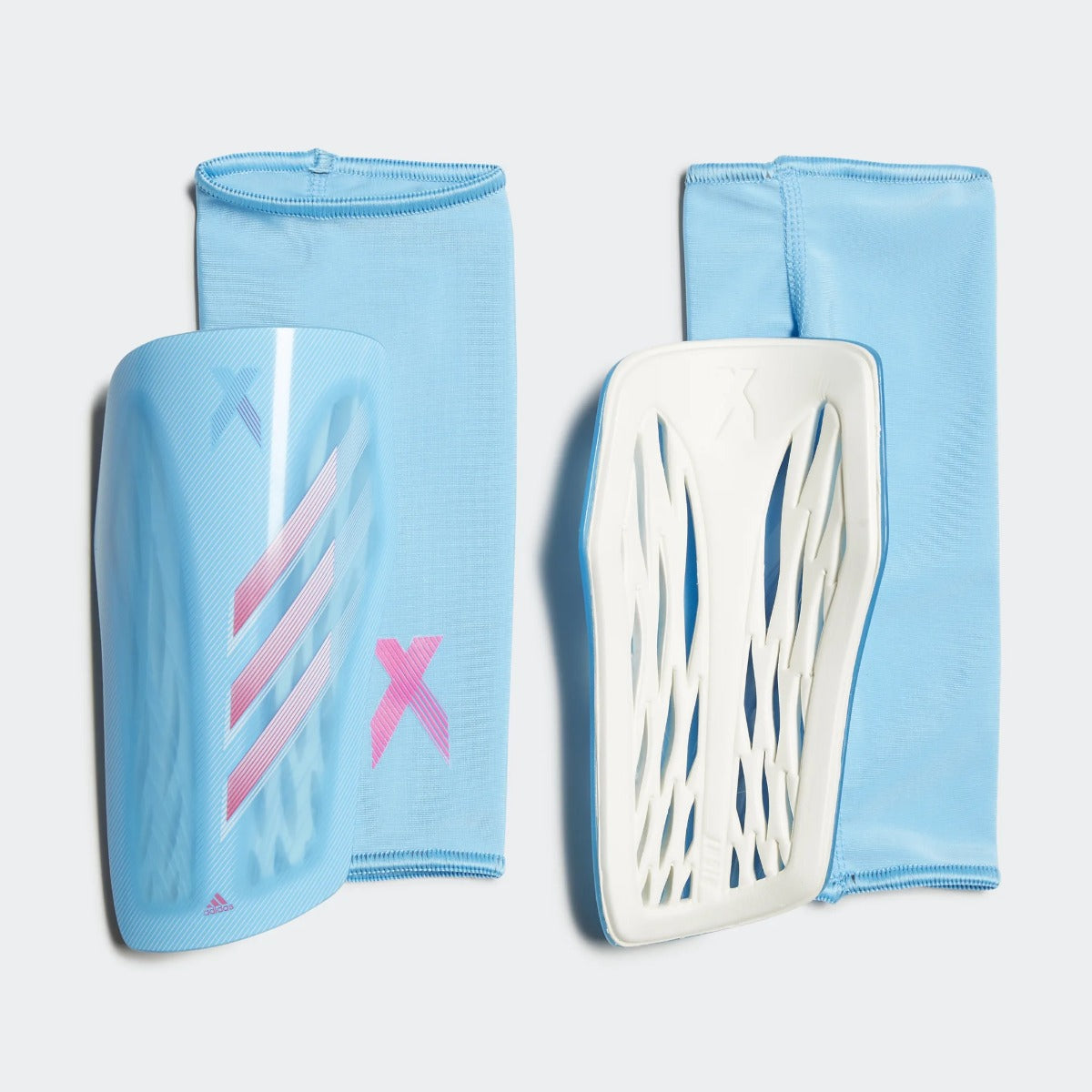 adidas X League Shin Guard - Sky Rush-Shock Pink (Set 2)
