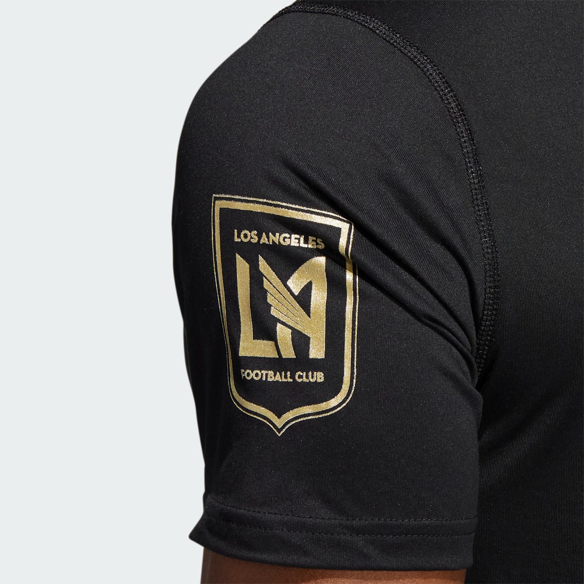 adidas LAFC 2022 Creator Short Sleeve Tee - Black-Gold (Detail 2)