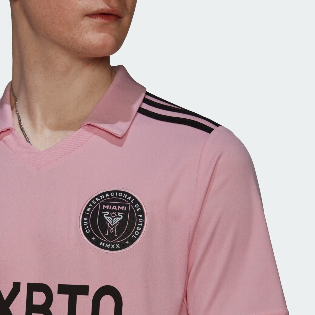 adidas 2022-23 Inter Miami CF Home Jersey - True Pink-Black (Detail 1)