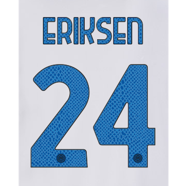 Inter Milan 2021-22 Away Eriksen #24 Jersey Name Set (Main)