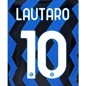 Inter Milan 2020/21 Home Lautaro #10 Jersey Name Set