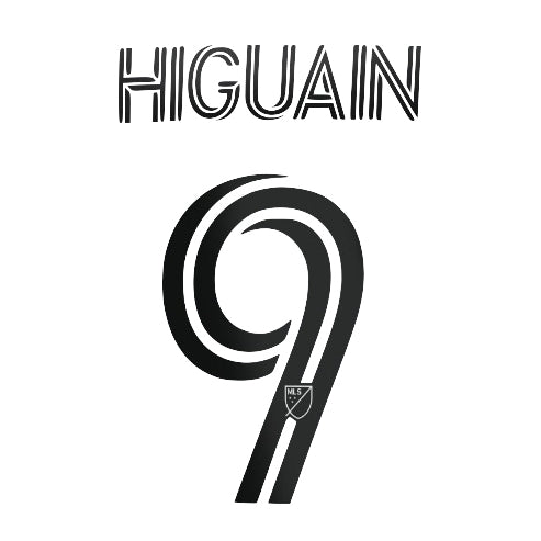 Inter Miami 2020/22 Home Higuain #9 Jersey Name Set (Main)