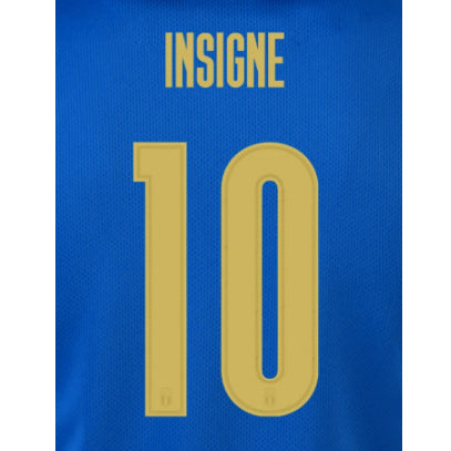 Italy 2020/21 Home Insigne #10 Jersey Name Set (Main)
