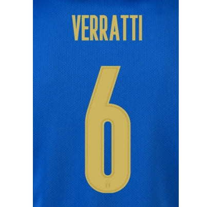 Italy 2021/22 Home Verratti #6 Jersey Name Set (Main)