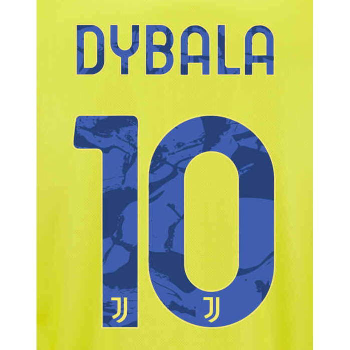 Juventus 2021/22 Third Dybala #10 Jersey Name Set (Main)