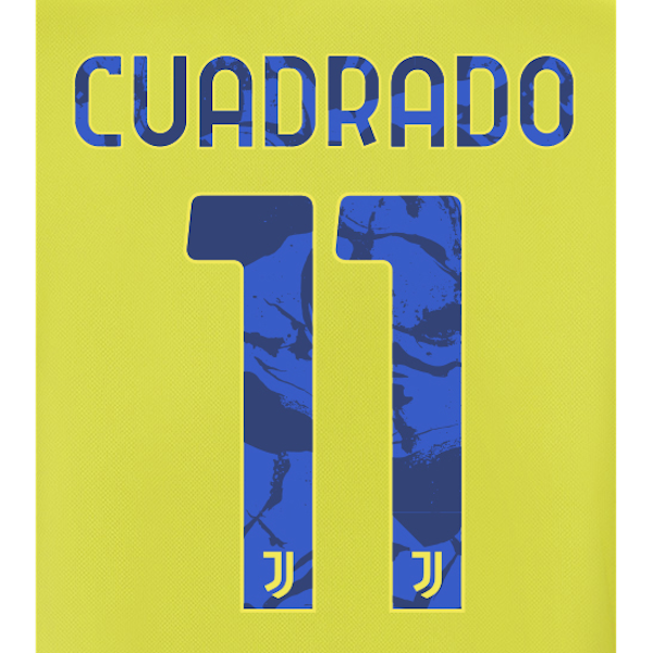 Juventus 2021/22 Third Cuardado #11 Jersey Name Set (Main)