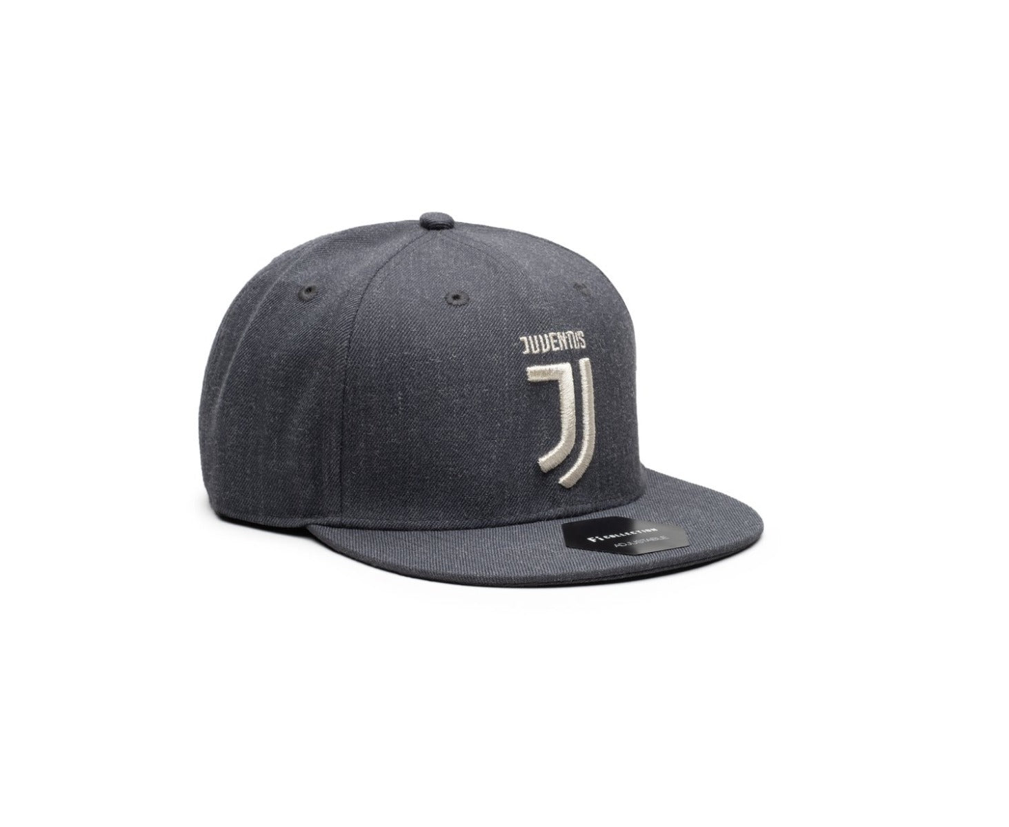 FI Collection Juventus Platinum Snapback Hat - Heather Black