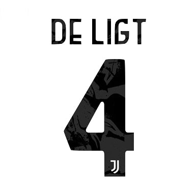 Juventus 2020/22 Home De Ligt #4 Jersey Name Set