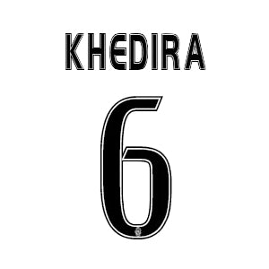 Juventus 2016/17 Home Khedira #6 Jersey Name Set