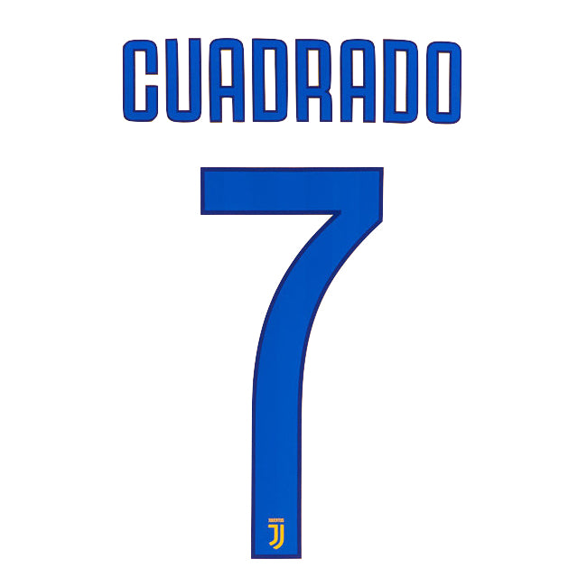 Juventus 2017/18 Home Cuadrado #7 Jersey Name Set (Main)