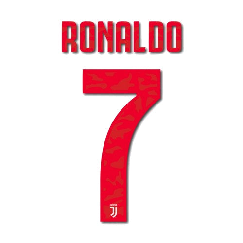 Juventus 2019/20 Away Ronaldo #7 Jersey Name Set