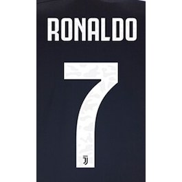 Juventus 2019/20 Home/Third Ronaldo #7 Jersey Name Set