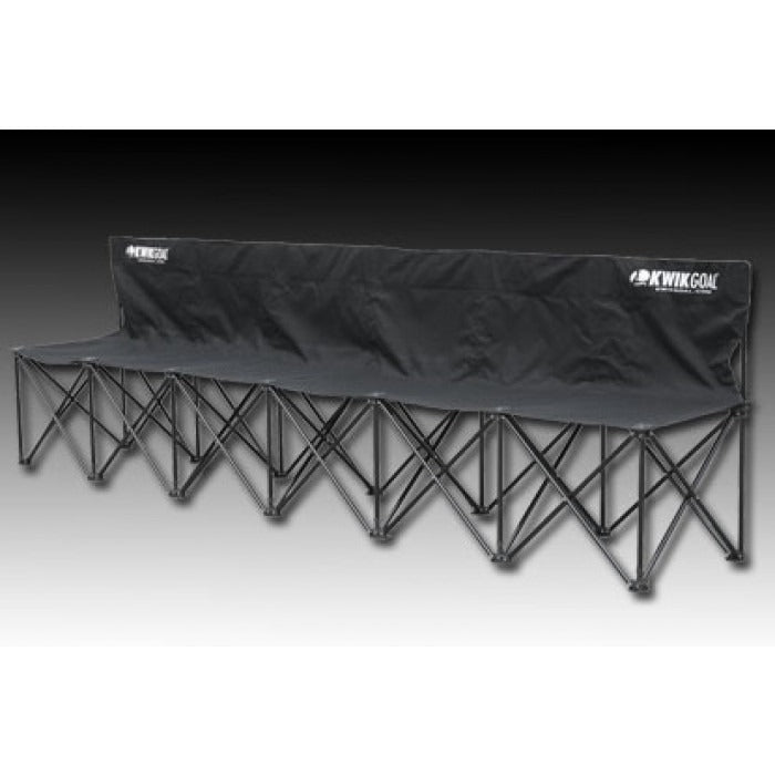 Kwik Goal 6 Seat Bench Black