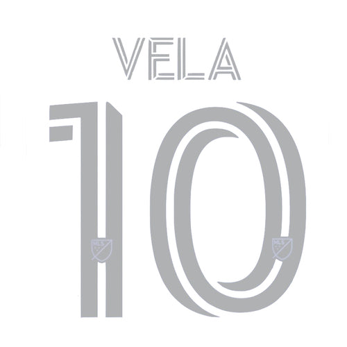 LAFC 2020/22 Away Vela #10 Jersey Name Set
