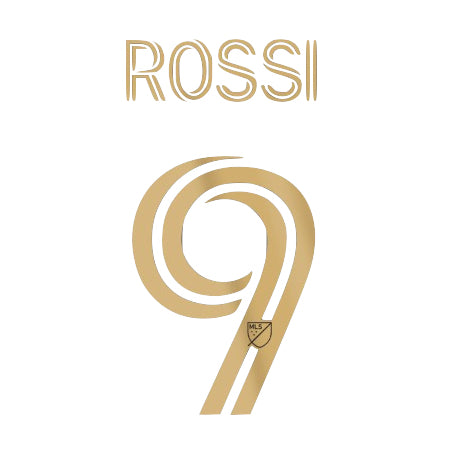 LAFC 2020/22 Home Rossi #9 Jersey Name Set (Main)