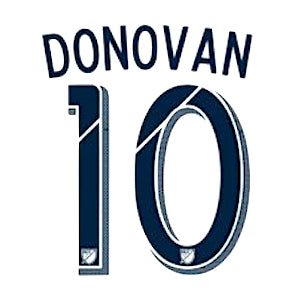 LA Galaxy 2015/19 Home Donovan #10 Jersey Name Set