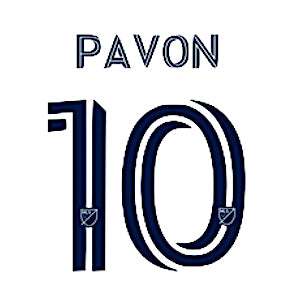 LA Galaxy 2020/22 Pavon #10 Jersey Name Set