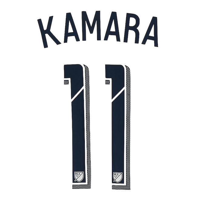 LA Galaxy 2015/19 Home Kamara #11 Jersey Name Set