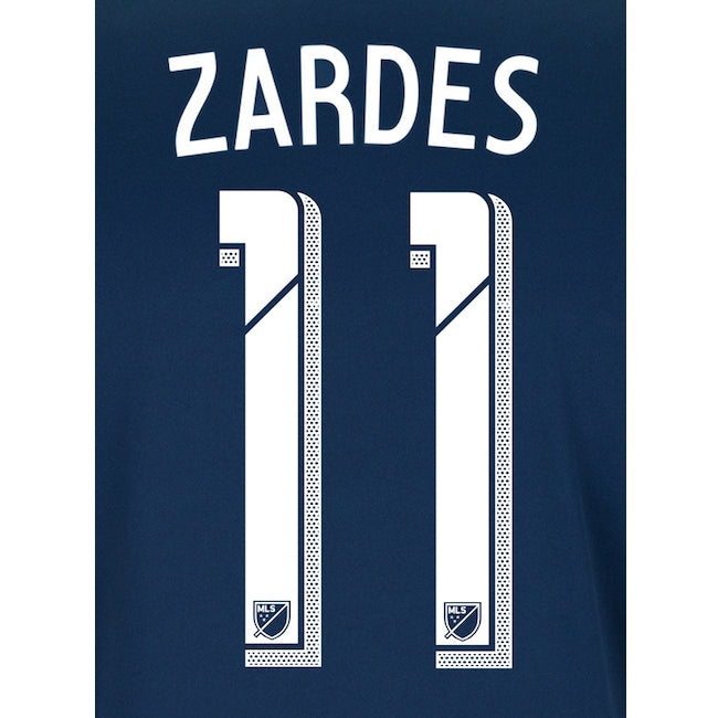 LA Galaxy 2015/19 Away Zardes #11 Jersey Name Set