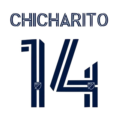 LA Galaxy 2020/22 Home Chicharito #14 Jersey Name Set