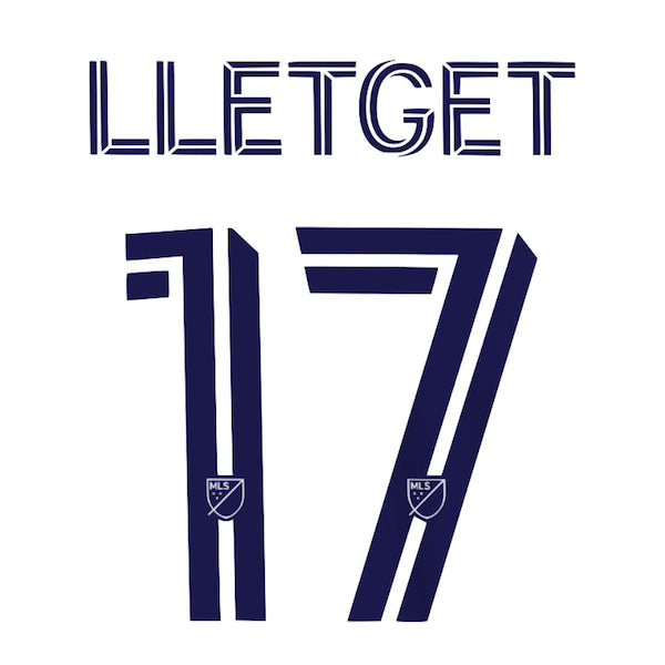 LA Galaxy 2020/21 Lletget Home #17 Jersey Name Set