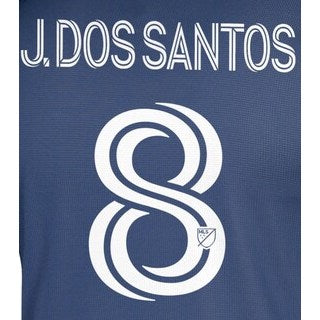 LA Galaxy 2020/22 Away J. Dos Santos #8 Jersey Name Set