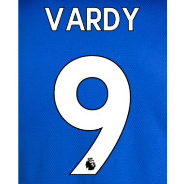Leicester City 2019/22 Home Vardy #9 Jersey  Name Set