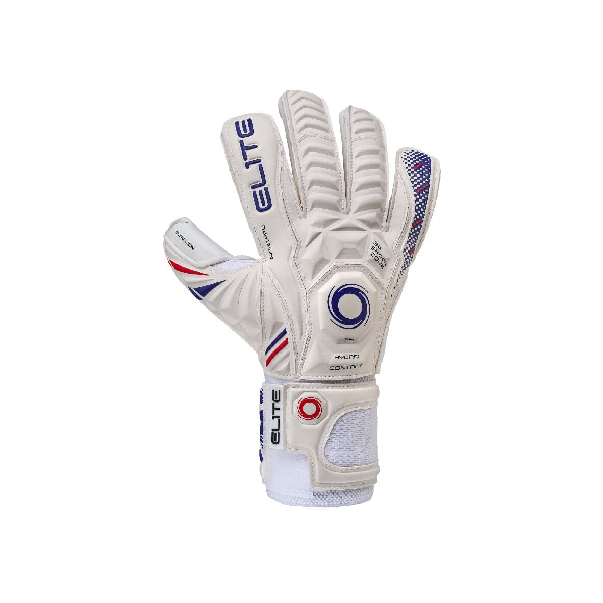 Elite Sport Lion 5FS Goalkeeper Glove - White (Single - Outer)