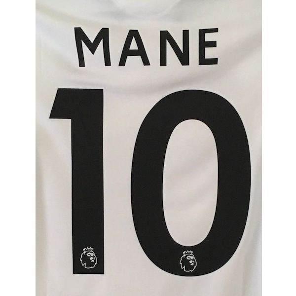 Liverpool 2017/18 Away Mane #10 Jersey Name Set