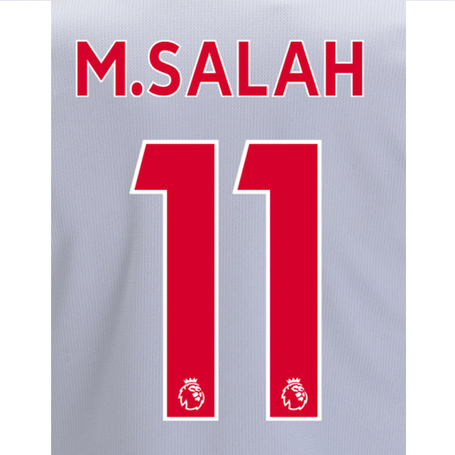 Liverpool 2018/19 Third M. Salah #11 Jersey Name Set