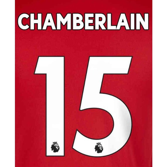 Liverpool 2019/22 Home Chamberlain #15 Jersey Name Set