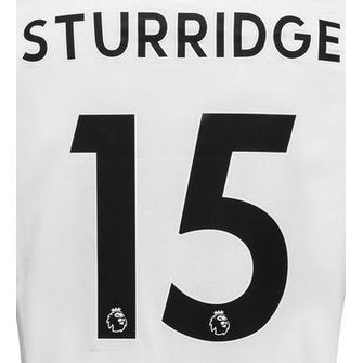Liverpool 2017/18 Away Sturridge #15 Jersey Name Set