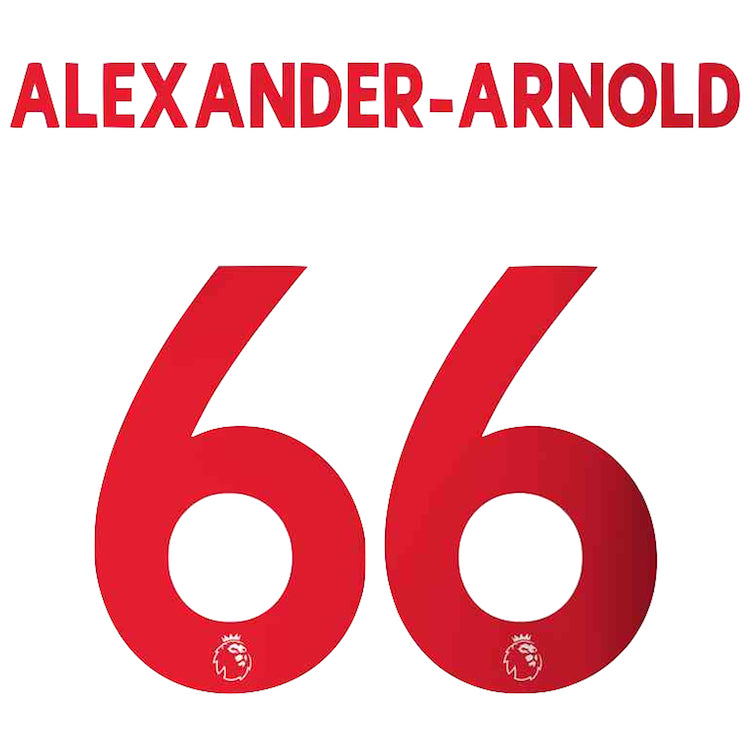 Liverpool 2019/20 Away Alexander-Arnold Youth Jersey Name Set Red (Main)