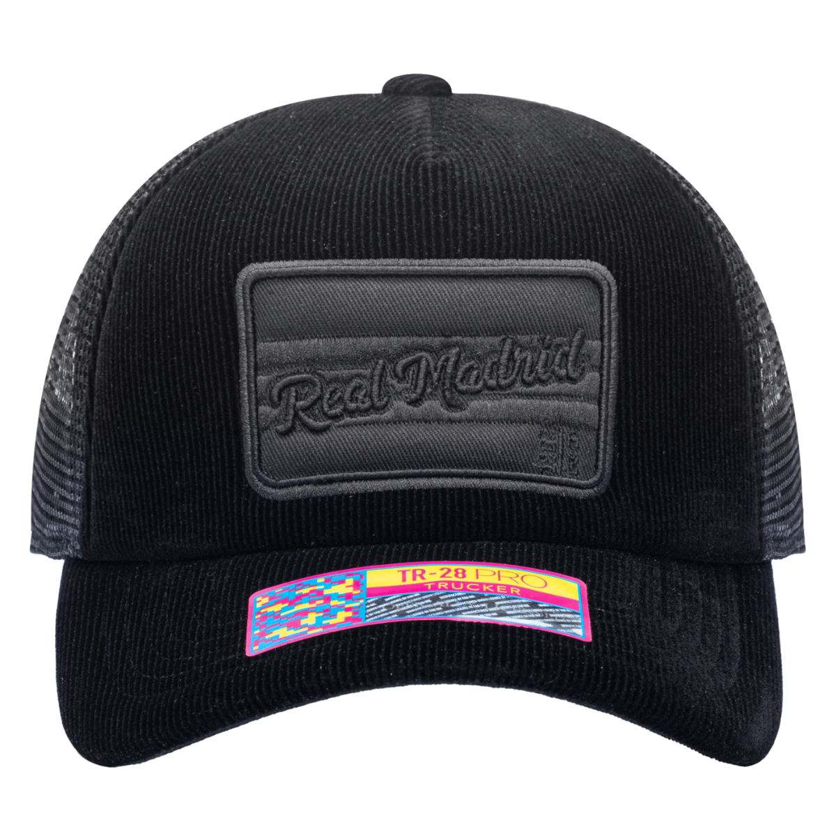 FI Collection Real Madrid Signature Trucker Hat - Black (Front)
