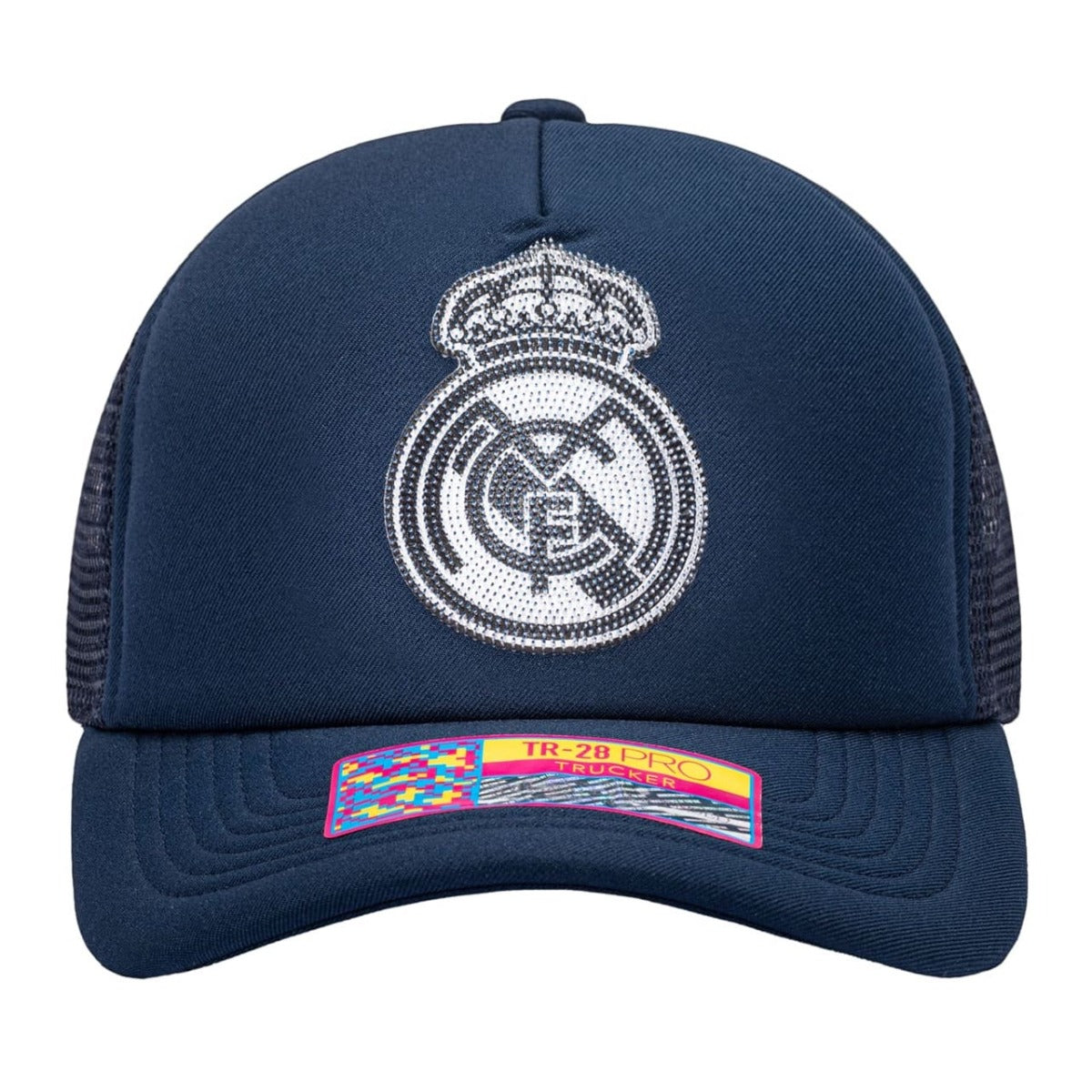 FI Collection Real Madrid Shield Trucker Hat - Navy (Front)