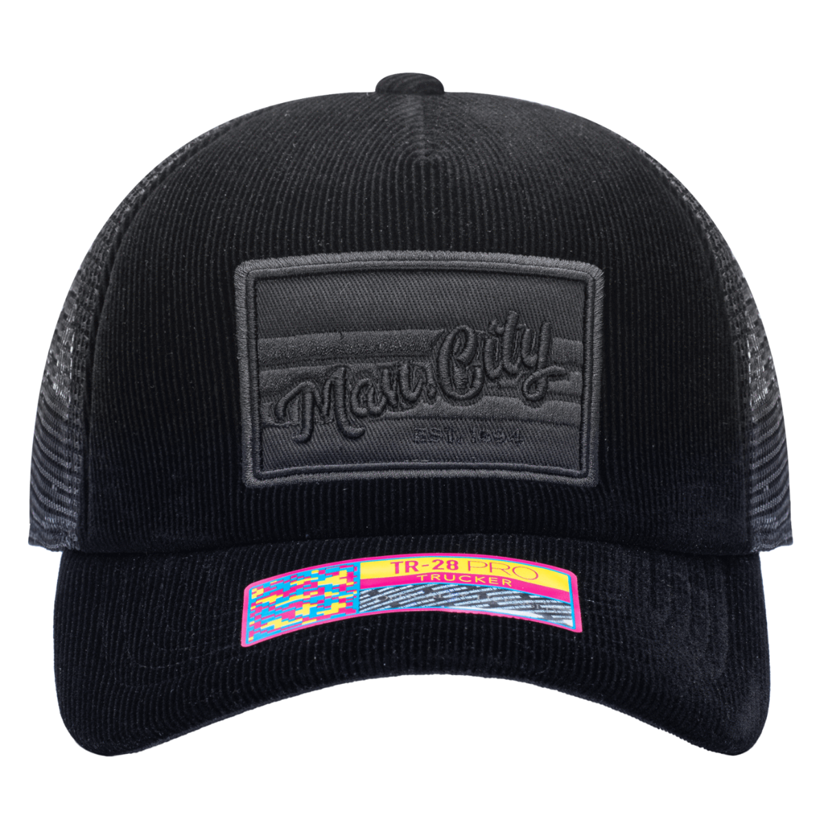 FI Collection Manchester City Signature Trucker Hat - Black (Front)