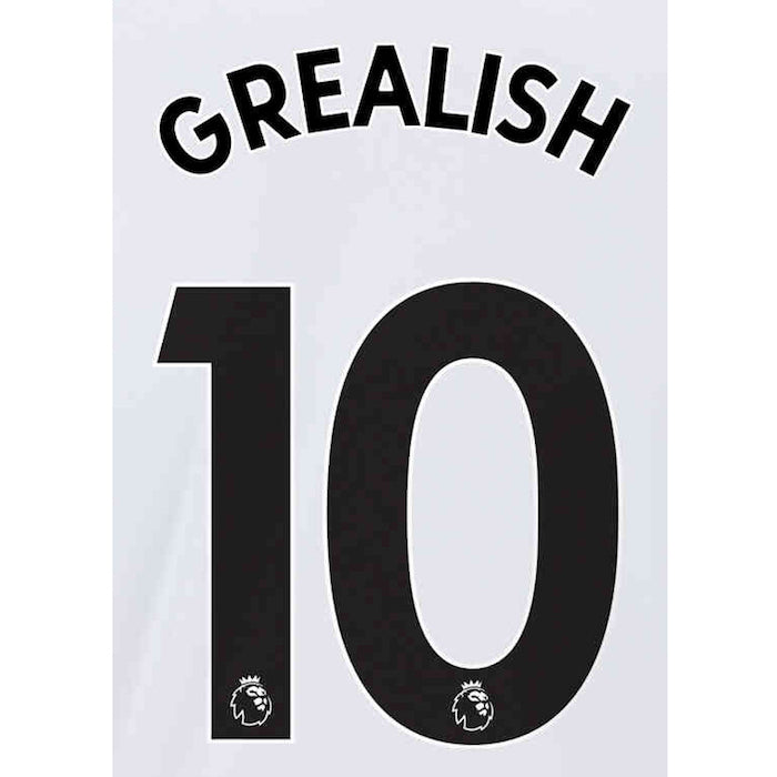 Manchester City 2021/22 Away Grealish #10 Jersey Name Set-Black (Main)